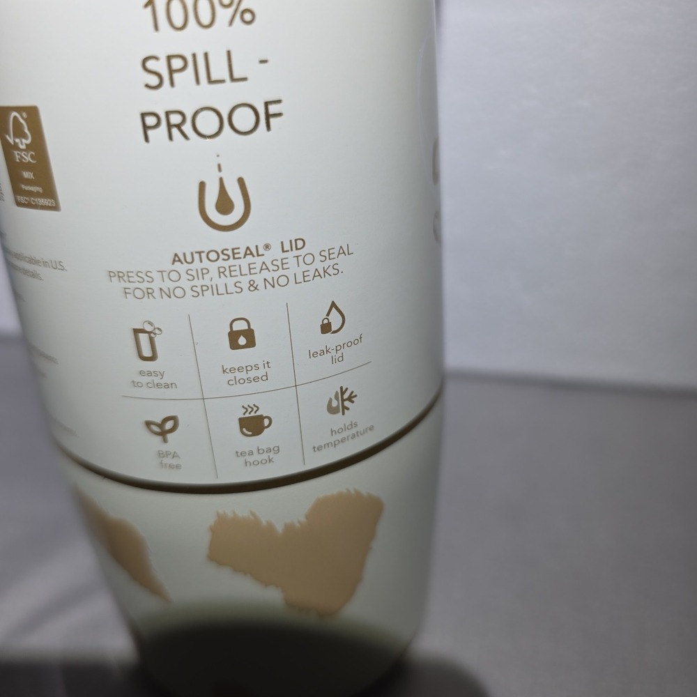Contigo West Loop 16oz Travel Mug Autoseal Oatmilk Ally Love BPA Free NEW - Picture 4 of 7